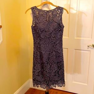 Grey embroidery dress